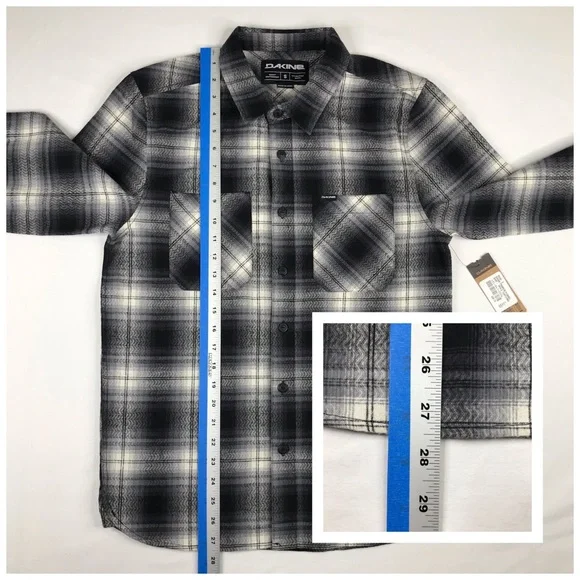 NWT Dakine Mens Franklin Flannel Shirt Size Small - Picture 10 of 13